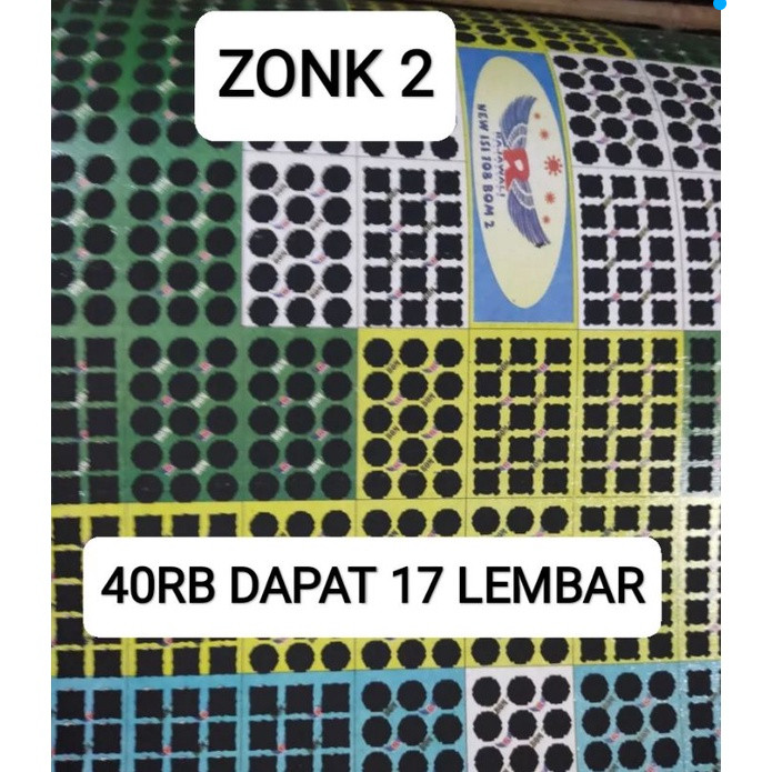 PROMO gosok bom zonk 2 (1x pesan dpt 17 lembar)mainan gosokan boom 2 titik 15 giNpi_3F shop