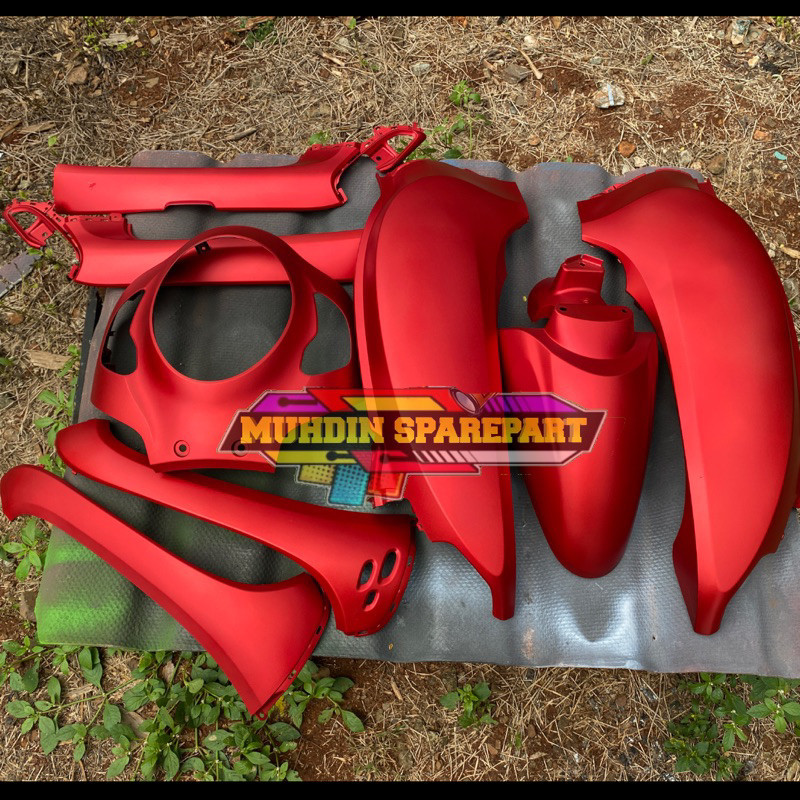 Full set body halus scoopy new prestige K2F 2021/ 2022/2023 merah dof ori