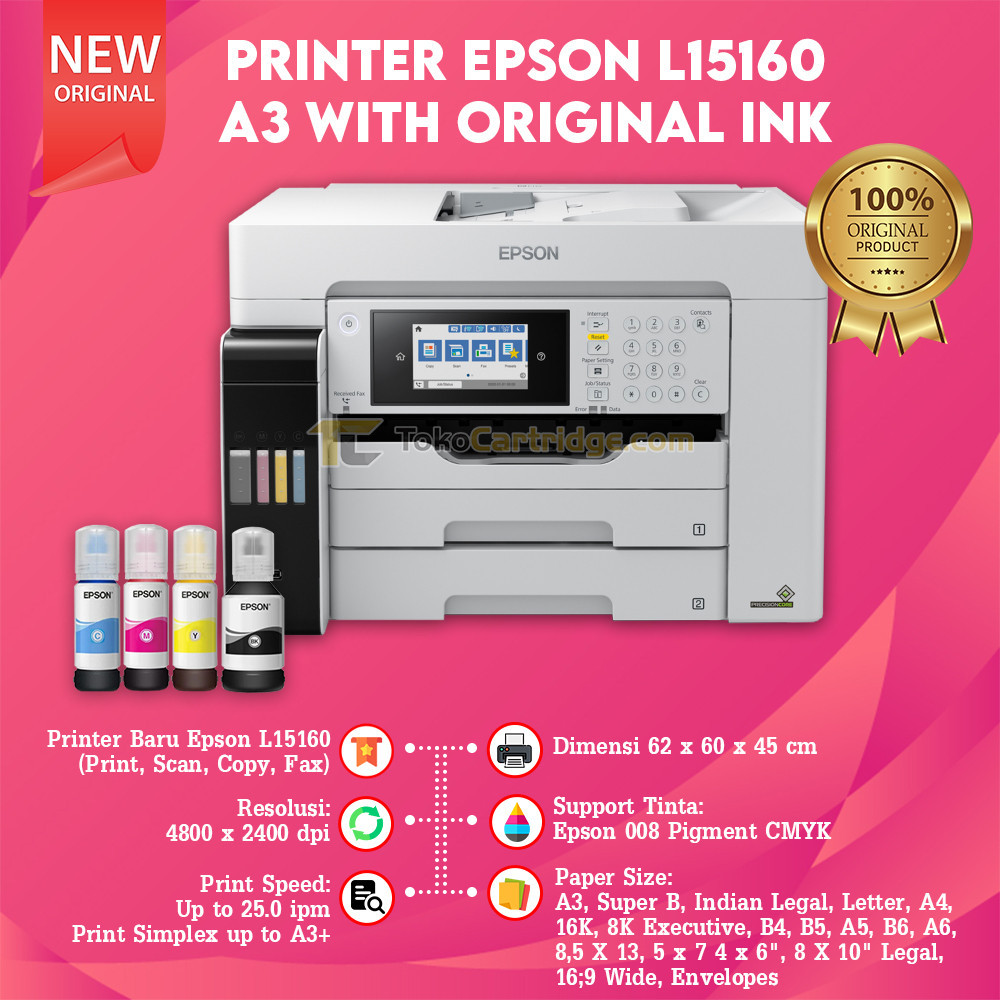 Printer 15160 / M15140 / L14150 / l15150 / A3+ Epson EcoTank Wireless Print