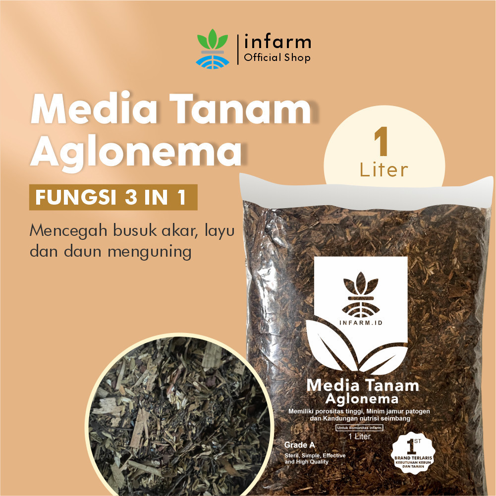 KAYUAN - Media Tanam Aglonema 1L Media Tanam Premium Fermentasi