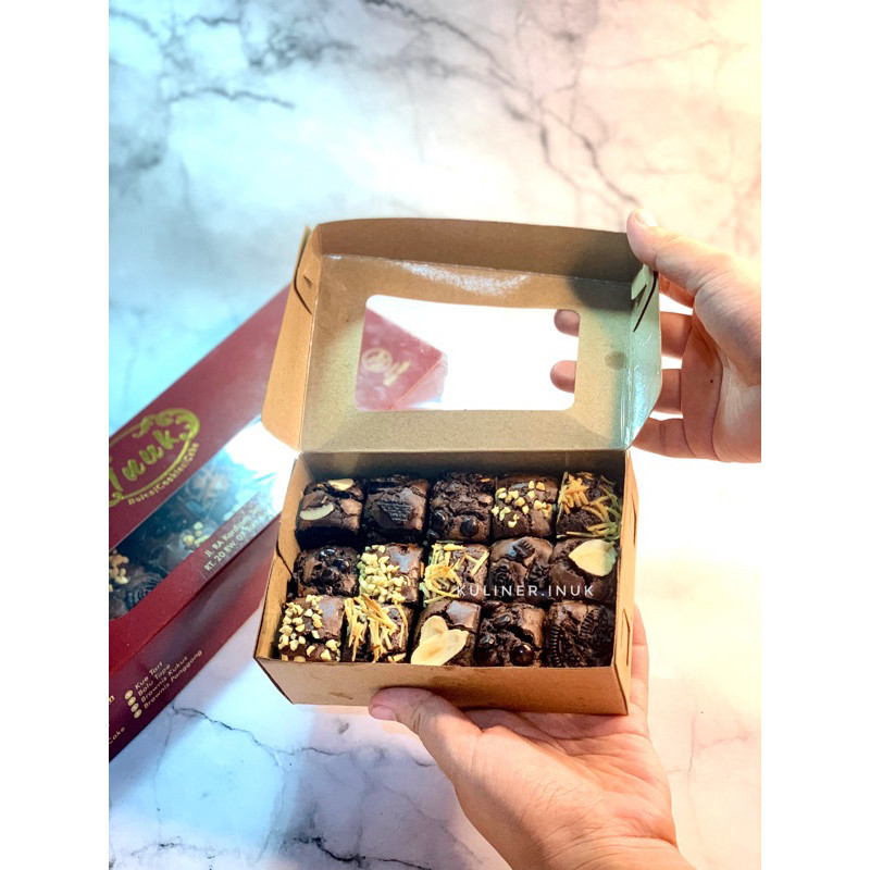 

Fudgy brownies box kecil/ IEd Mubarak