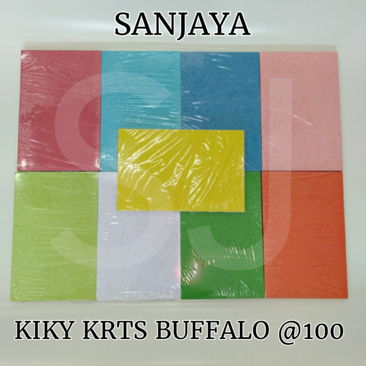 

(HASANS HOME)Kiky Kertas Buffalo F4 Folio Isi 100 Lembar / Kertas Buffalo Warna F4 Folio / Kiky Krts Buffalo 100
