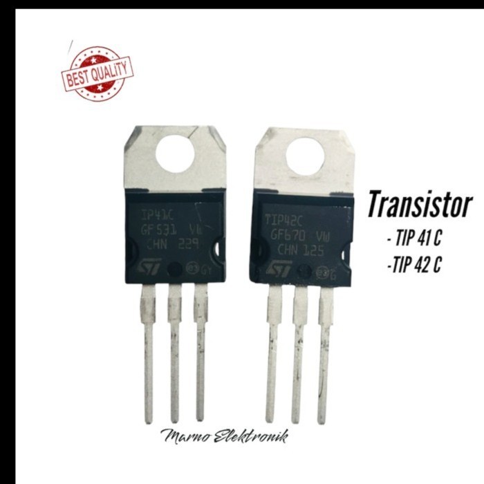 TRANSISTOR TIP 41 42 ORIGINAL 41C 42C 41 C 42 C TIP-41 TIP-42 -BB12
