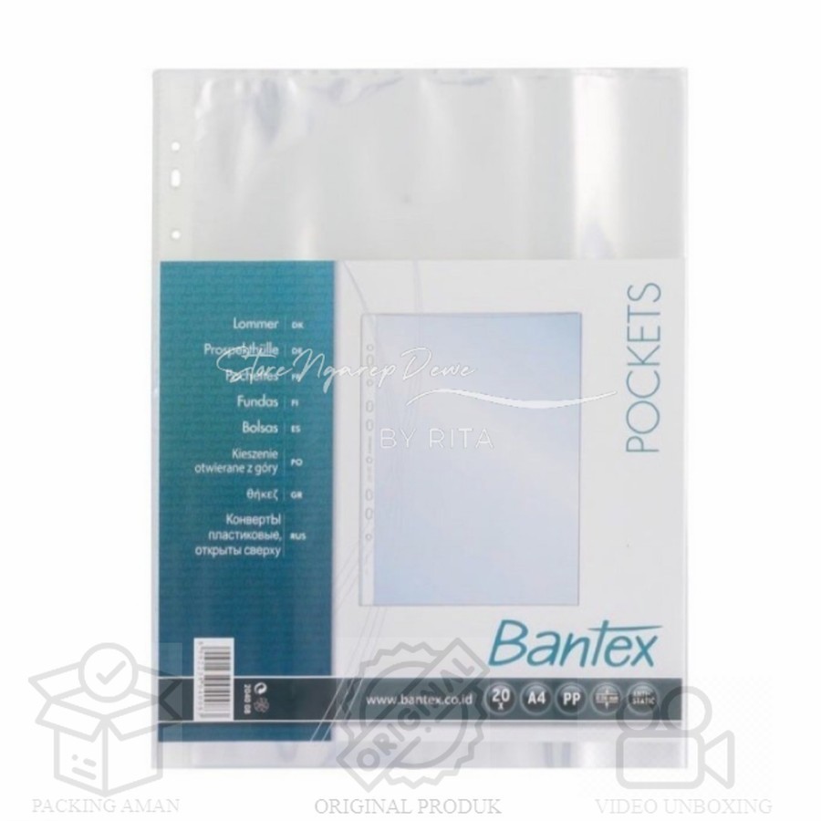 

Pocket OHP Bantex / Sheet Protector Uk A4 Bantex 2040 08 barang original seperti gambar