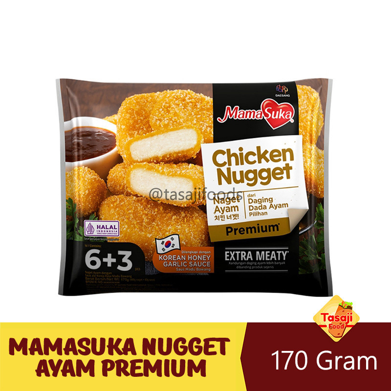 

Mamasuka Nugget Ayam Premium 170gr 6+3