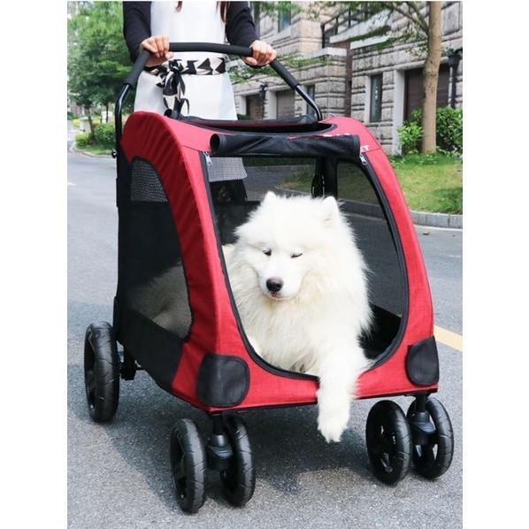 DODOPET pet cargo stroller besar trolley kereta dorong kucing anjing besar import