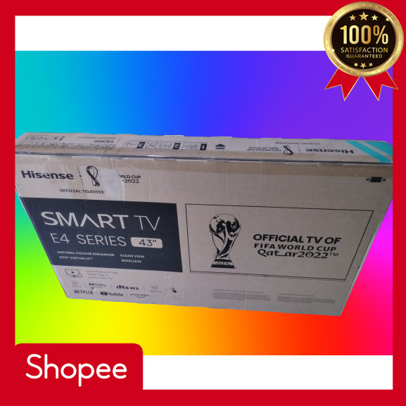 TV LED Hisense 43E43H (43INC) SMART TV GARANSI RESMI