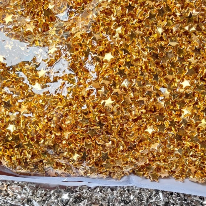 Manik Mote Bintang Gold Emas 10mm