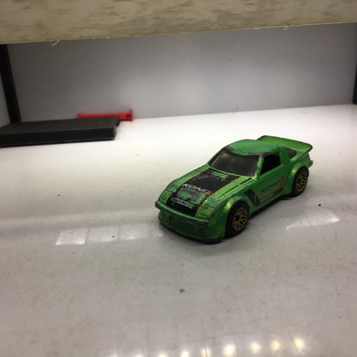hotwheels mazda rx 7 hijau diecast loose junk 12B -OS25