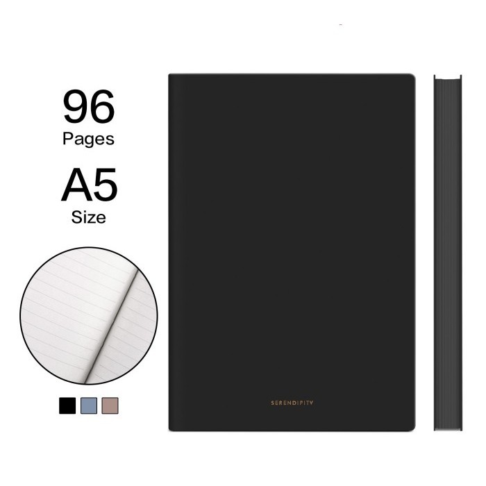 

BUKU TULIS NOTEBOOK A5 JURNAL DELI 22284 GARIS 96 LBR HITAM BIRU BUJO
