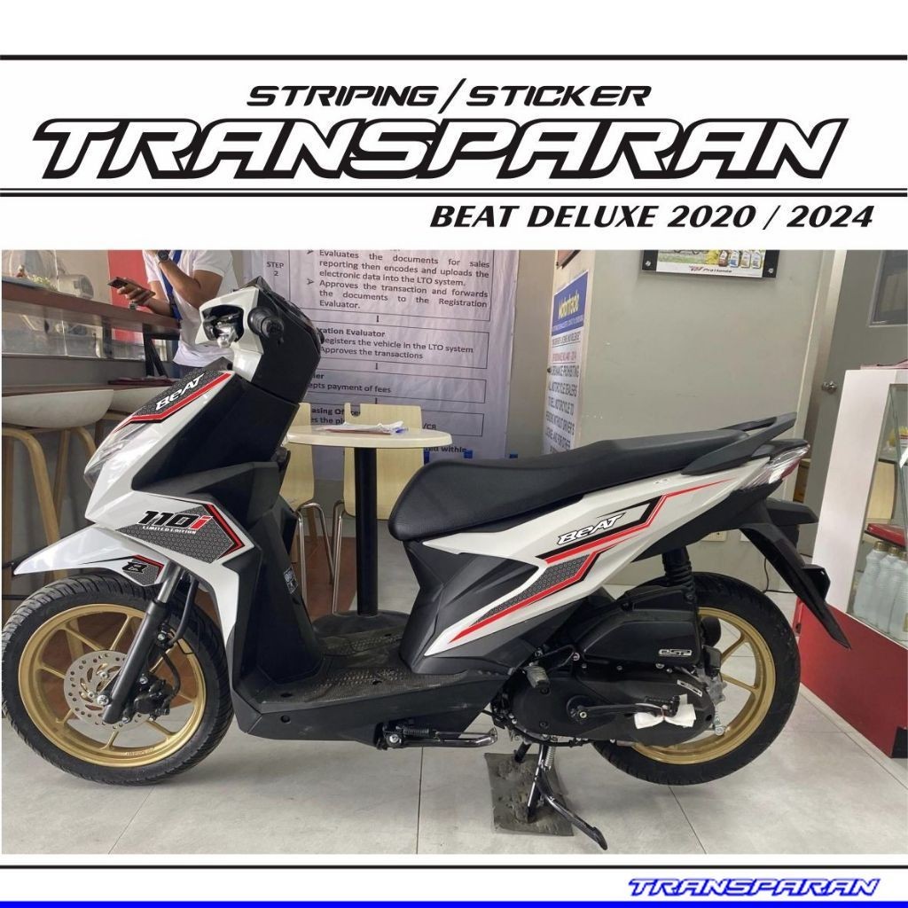 STRIPING TRANSPARAN BEAT DELUXE TRANSPARAN NEW