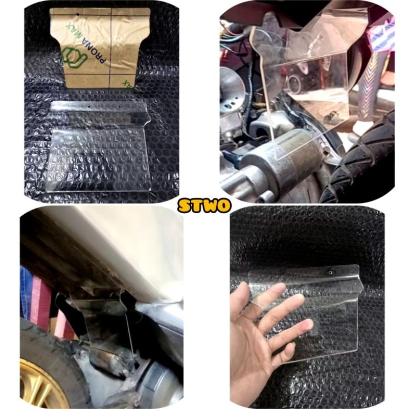 Mudflap Akrilik Penahan Lumpur Mio Sporty Mio Karbu Mudflap Akrilik