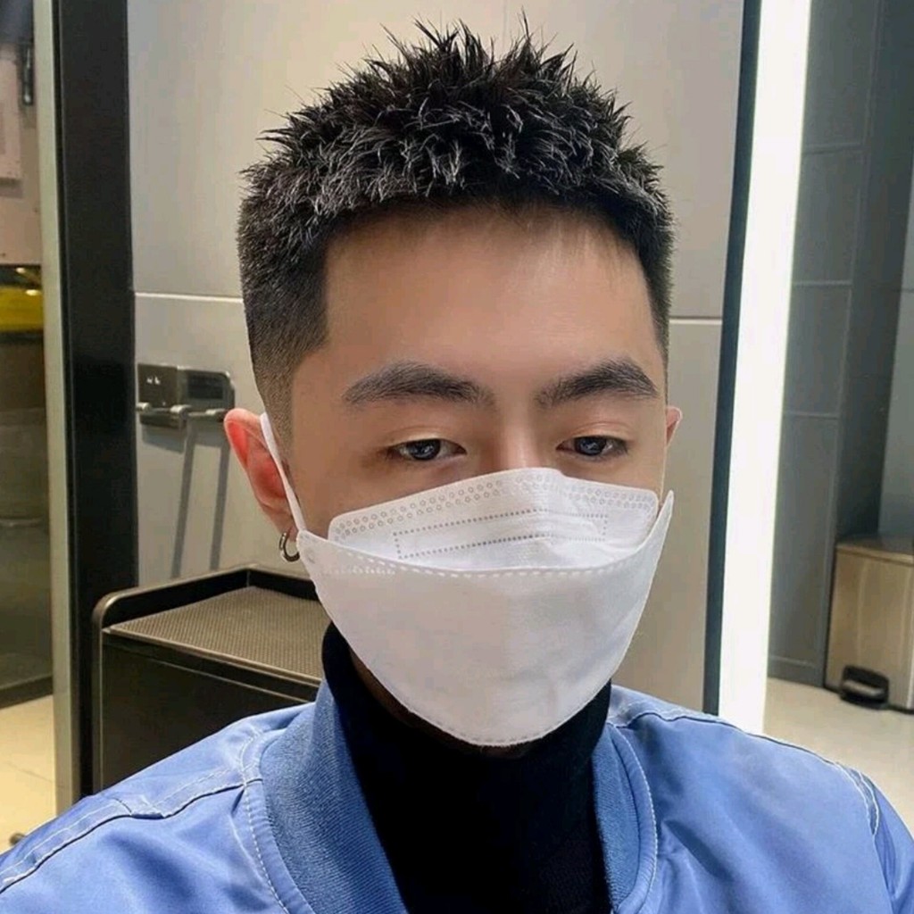 Wig Taupee Rambut Palsu Pendek Pria Model Bruse Pendek Warna Hitam Wig Penutup Botak Dan Penebal Ram