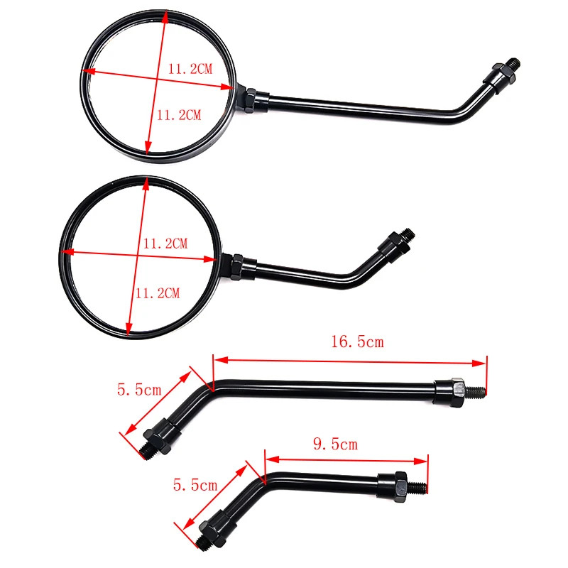 Rearview Mirror Kaca Spion Jadul Vintage Classic Custom Model Kawasaki Vn600 KZ200 Binter Mercy Merz