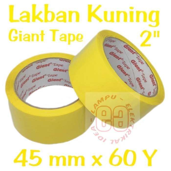 

Isolasi Lakban warna Kuning 45 mm x 60 Y Bagus Berkwalitas