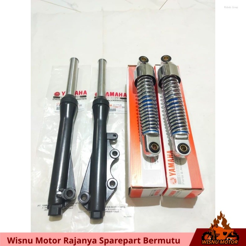 Shock breaker belakang+As shock tabung depan yamaha Vega R lama Crypton Fiz R 4ST