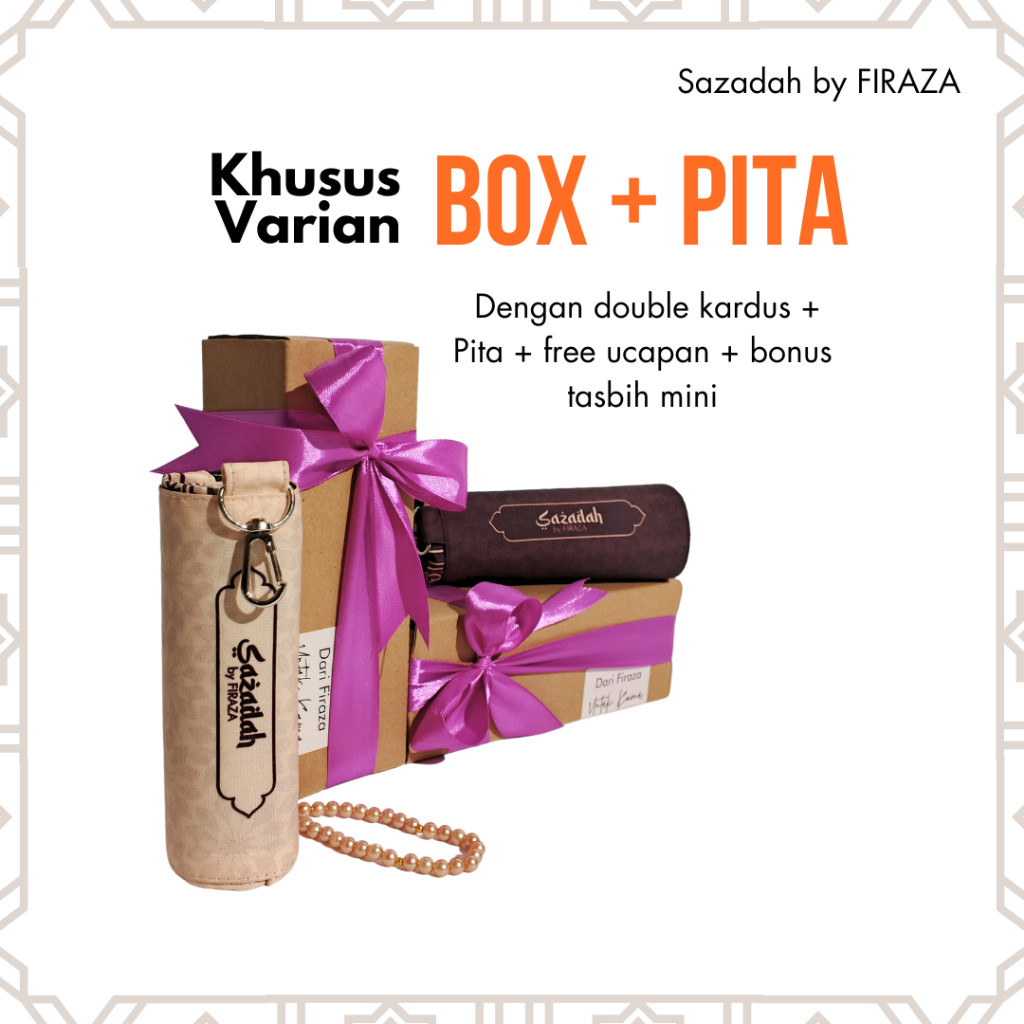 Mini Series - Sajadah Travel Gantung Gulung Premium Mini Motif Printing Tipis Anti Slip & Ringan Saz