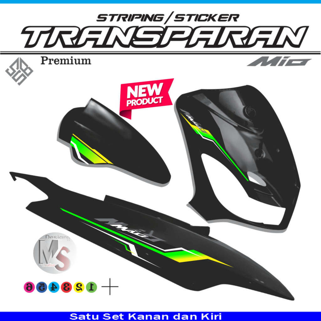 STIKER MIO SPORTY. STRIPING TRANSPARAN MIO SPORTY STIKER LIS KEREN