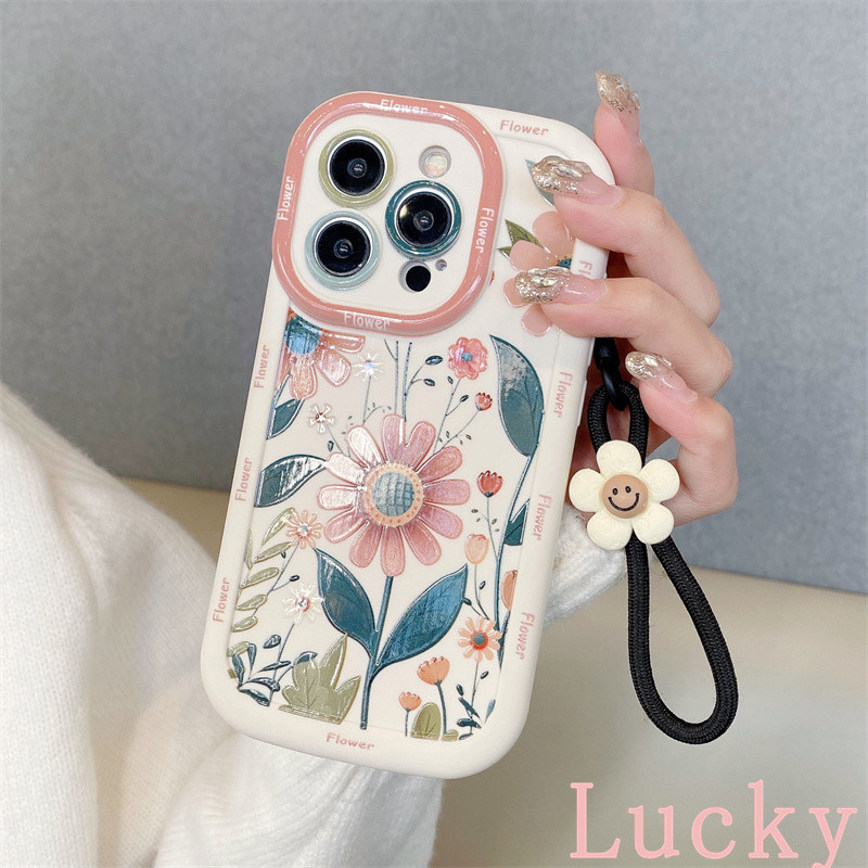 case OPPO Bunga-bunga yang indah Casing ponsel cocok untuk OPPO A15 A16 A17 A53 A54 A55 A57 A58 Case