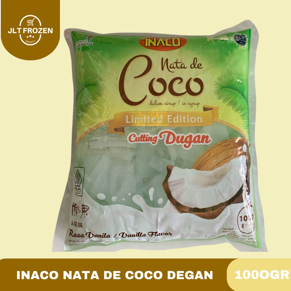 

Inaco Nata de Coco Degan / Nata De Coco slice Degan / 1pc 1kg