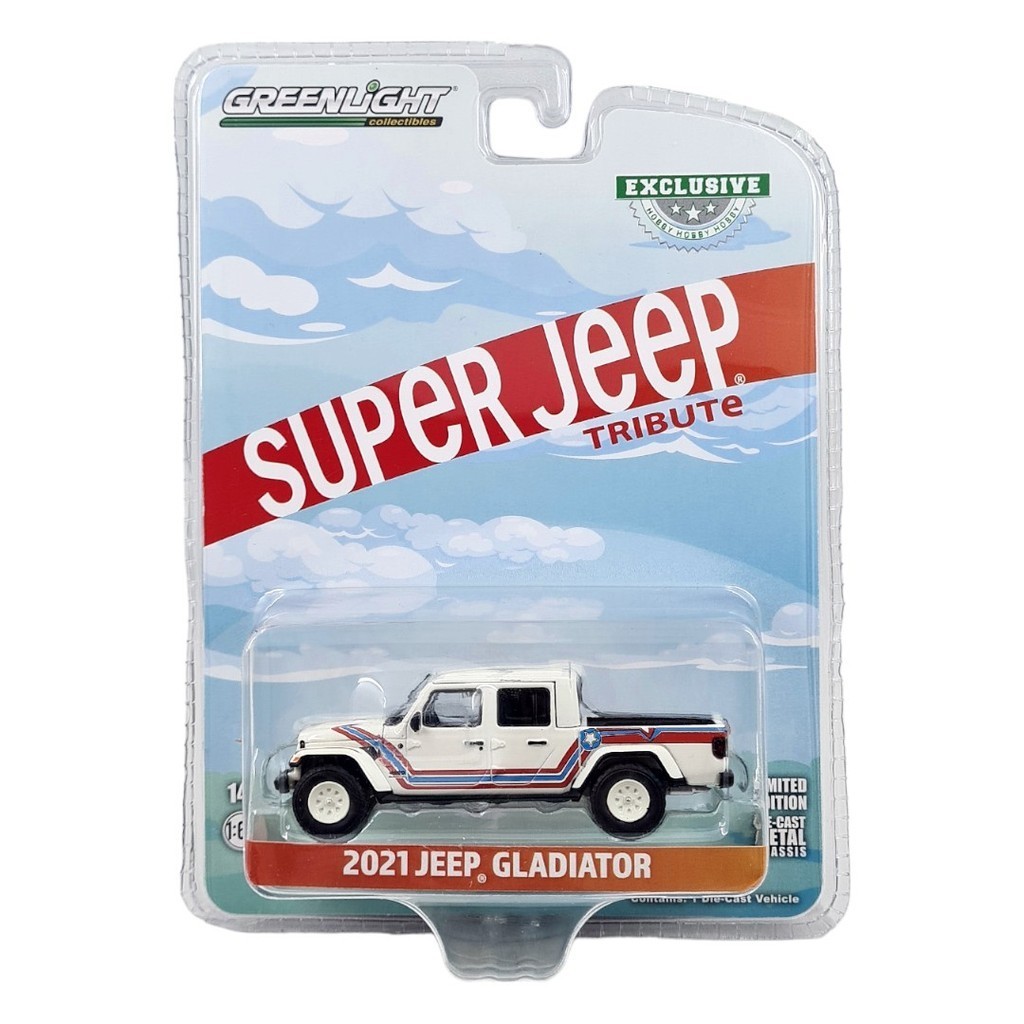 Greenlight 1/64 2021 Jeep Gladiator "Super Jeep" Tribute (Hobby Exclusive)