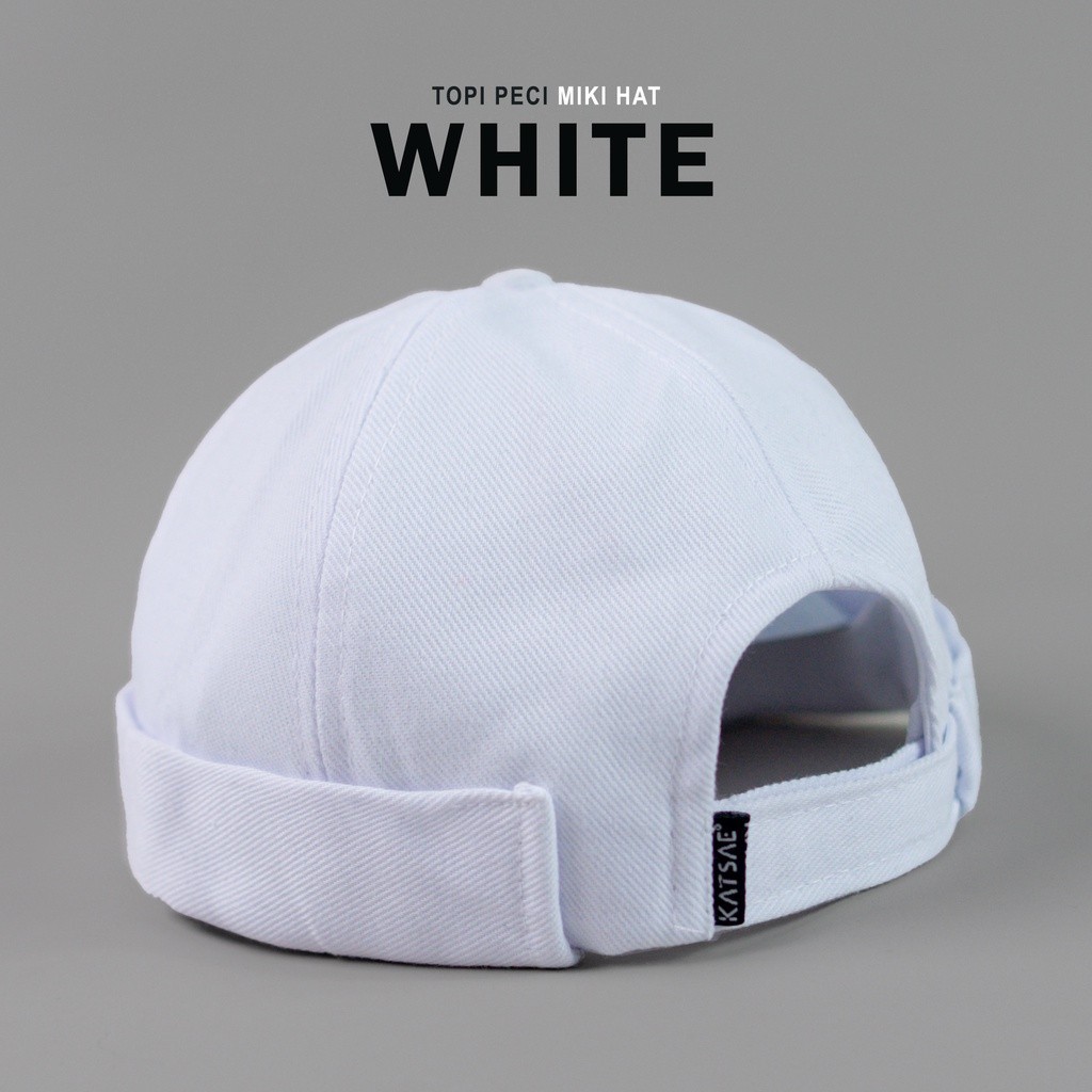 Peci Putih Peci Miki Hat / Topi Peci Kopiah Dewasa