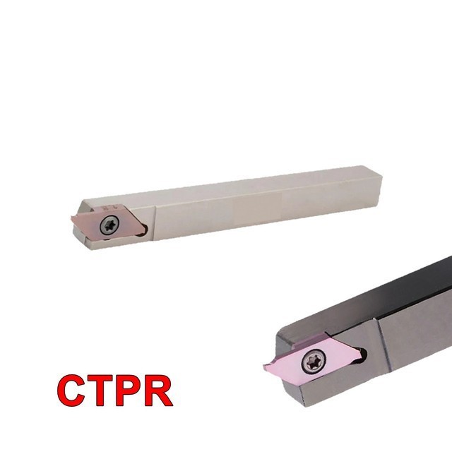 CTPR 10 Holder Grooving Insert Cutting CTP FR Pahat Bubut Potong 10mm