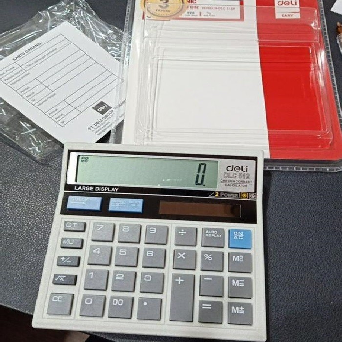 

Desk Calculator 512 N DELI Kalkulator Meja 12 Digit - Putih