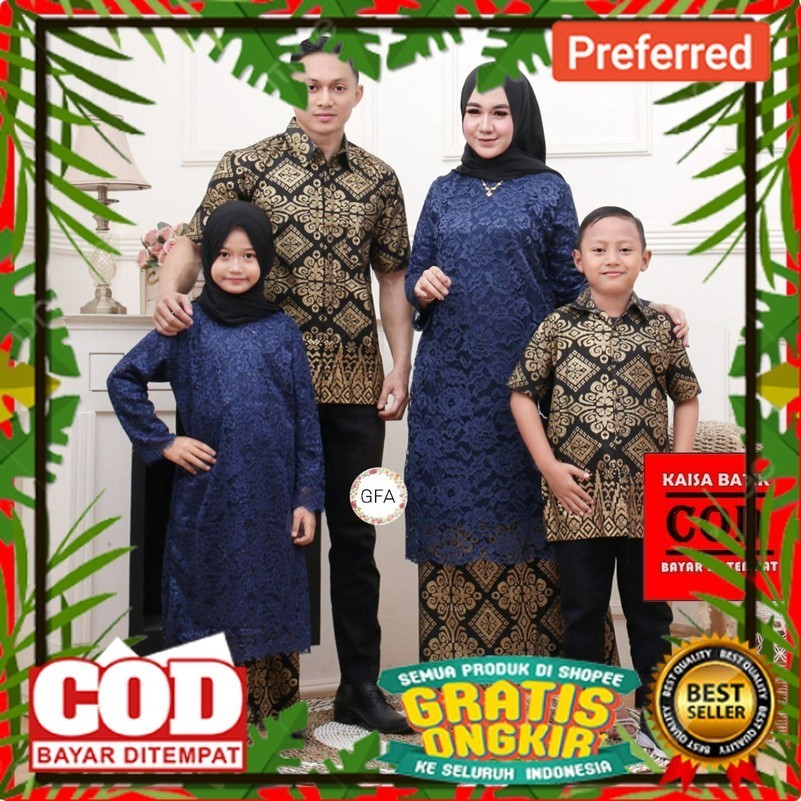 BAJU BATIK COUPLE PASANGAN KELUARGA KEBAYA MODERN Couple kebaya keluarga Baju batik couple kebaya mo