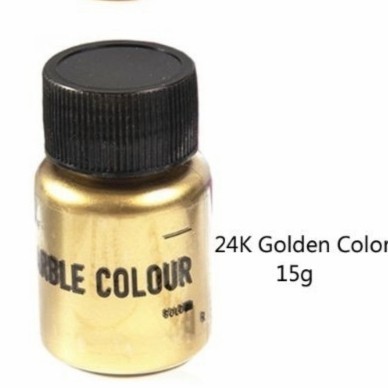 (NEW) -Pigmen Pewarna Bubuk Resin Warna Marbel Gold Silver - 24k gold 15g