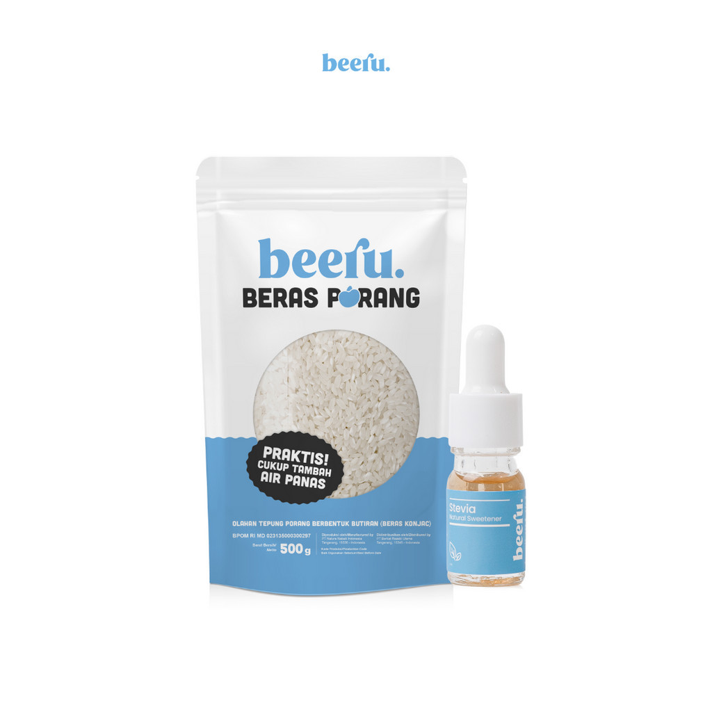 

Beeru Stevia 5ml dan Beeru Beras Porang Pouch 500gr