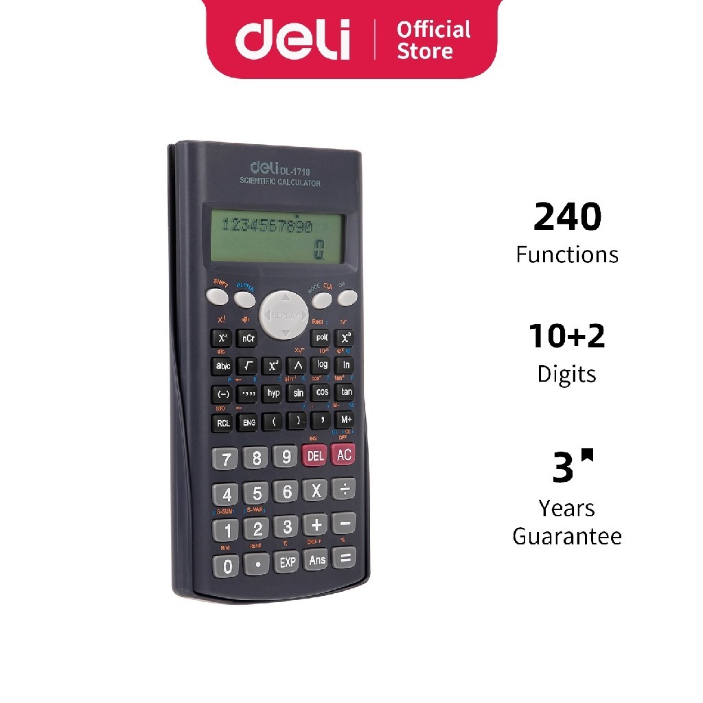 

Calculator / Kalkulator Scientific Deli Layar LCD - E1710