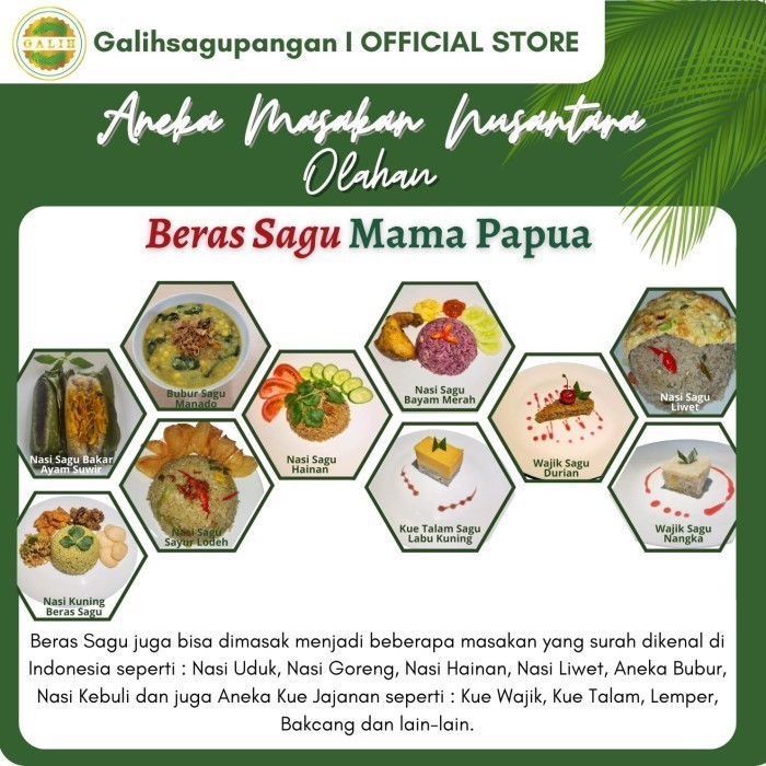 

V76 BERAS SAGU MAMA PAPUA 200GR /TANPA BUMBU S»5Y