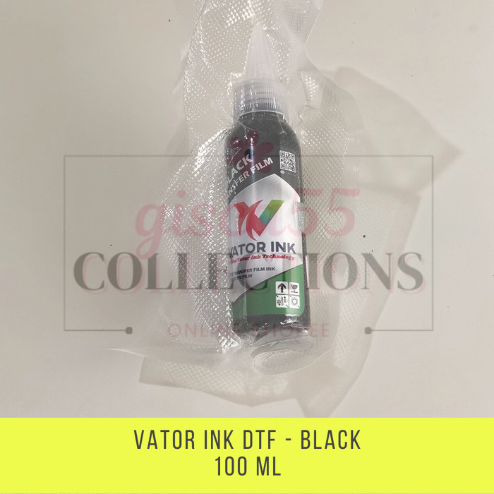 

Tinta DTF Vator Ink 100 ml - Free 1 pcs Corong Kecil - Hitam, 100 ml