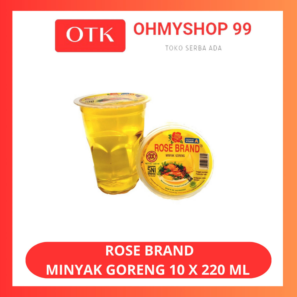 

Rose Brand Minyak Goreng 10 x 220ml Cup