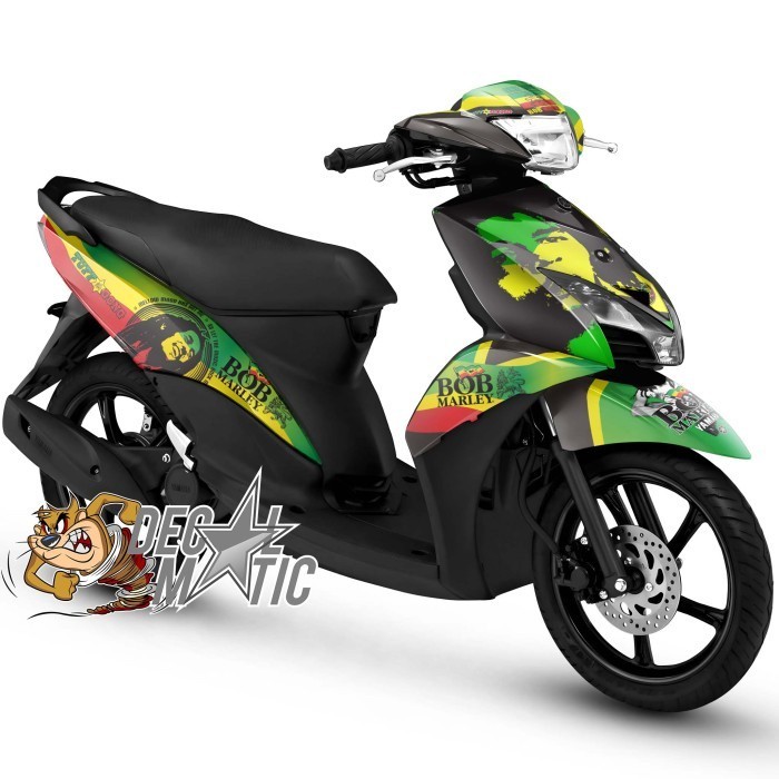 Decal Mio GT Full Body Variasi Stiker Full body Motor J Sticker Mio J/ Mio GT Bob Marley