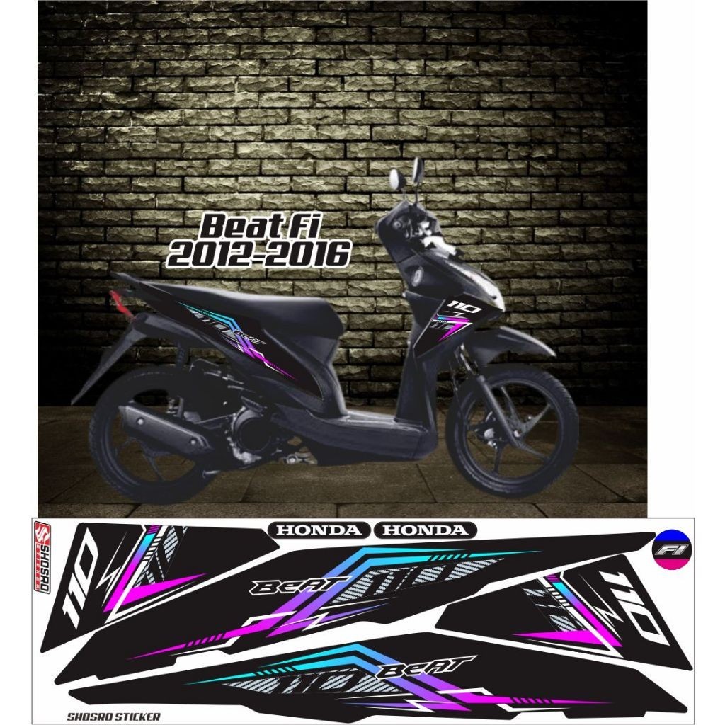 COD/ VARIASI STIKER VIRAL STRIPING BEAT FI 2013 2014 VARIASI MOTOR HONDA BEAT FI 2014 STRIPING MOTOR