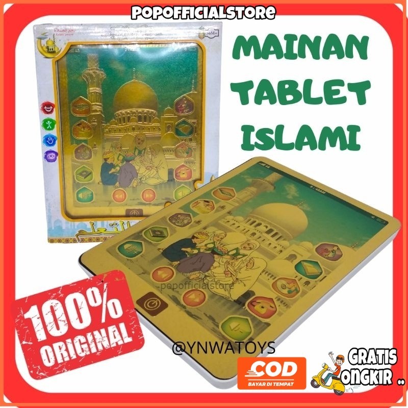 MAINAN EDUKASI ANAK TABLET MUSLIM ISLAMI/MAINAN IPAD PLAYPAD QUR'AN