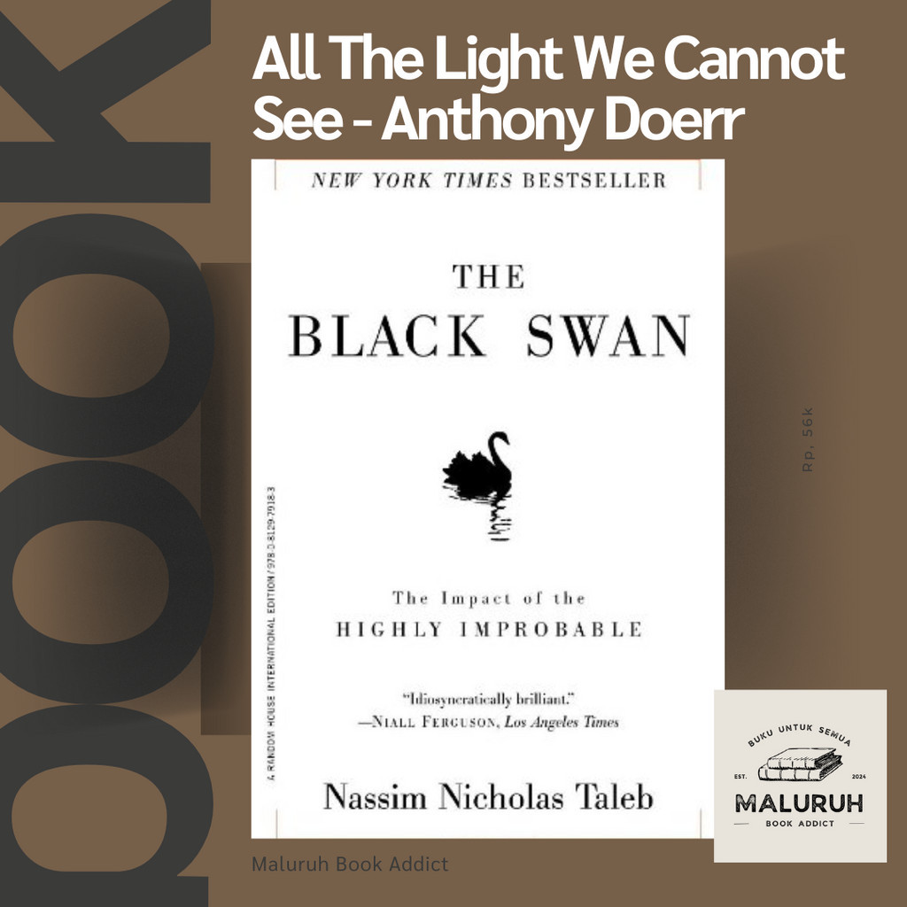 The Black Swan - Nassim Nichols Taleb (English) - MALURUH BOOK ADDICT