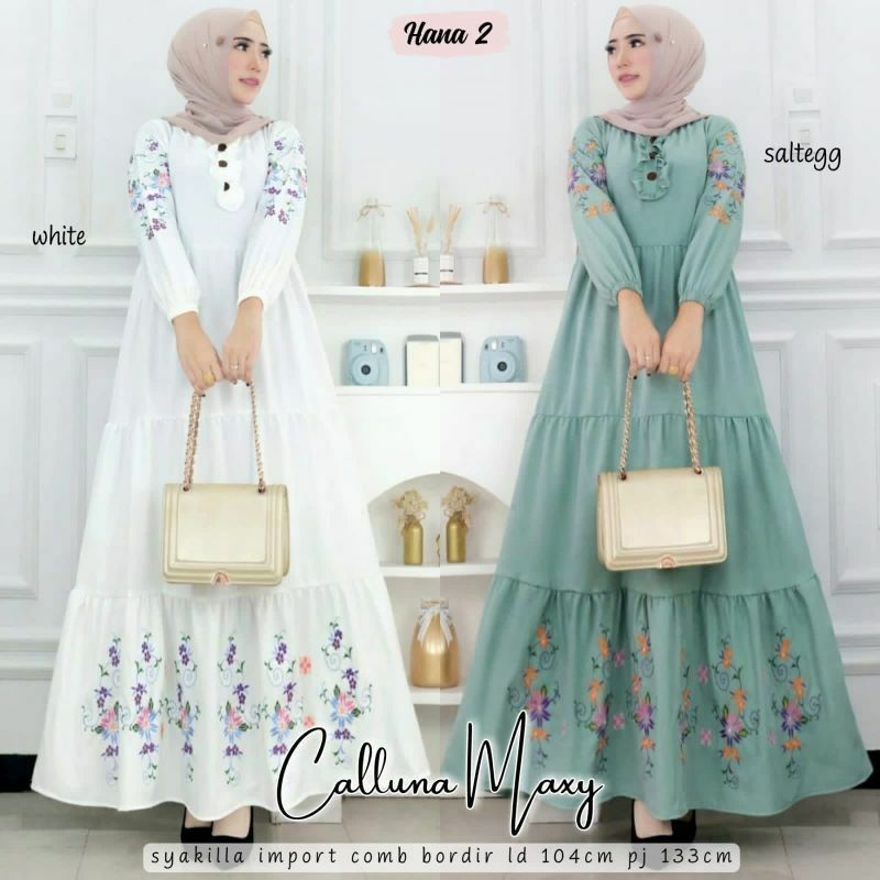 MUMU -  Calluna Maxy Gamis Dress Shakila Premiu,m Busui Syakila By Grosir Solo
