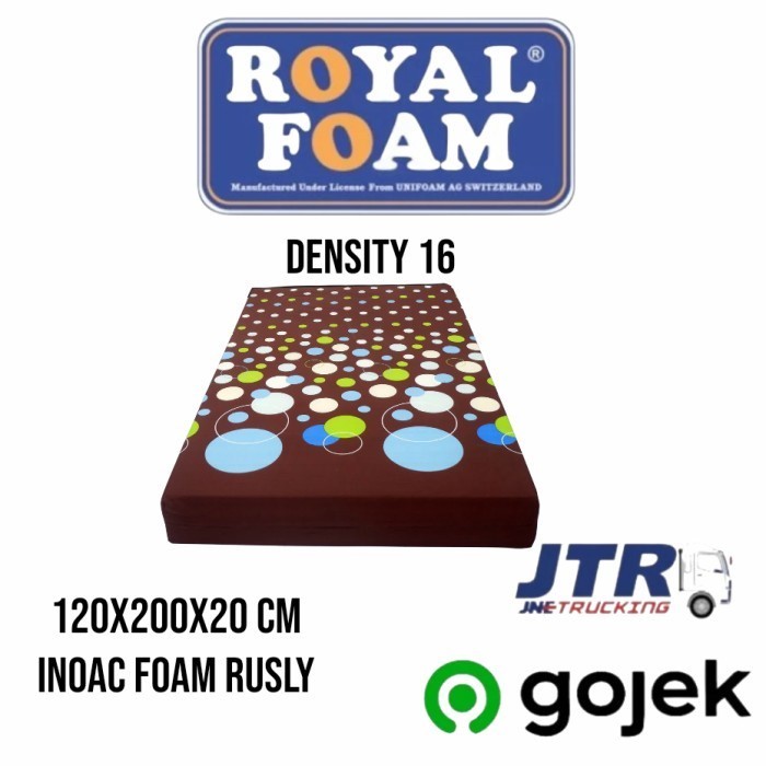 kasur busa royal foam 120x200x20 cm garansi 5 tahun