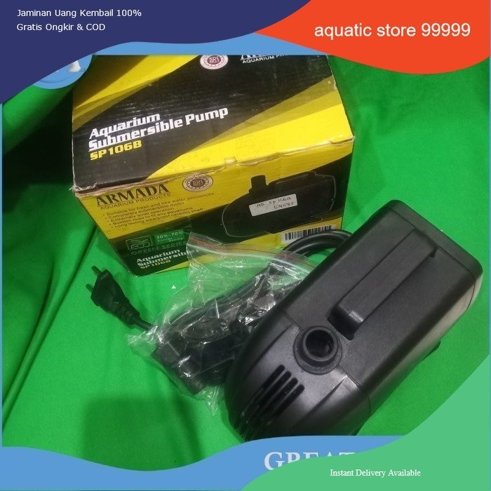 aquarium kolam ikan pompa celup water pump ARMADA SP 106 B