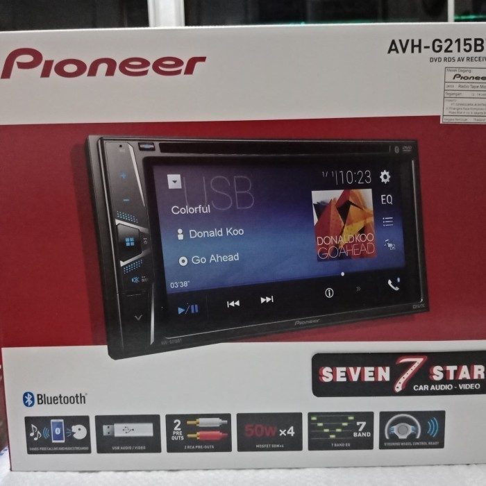 [Baru] Pioneer Avh G215Bt - Pioneer Avh215Bt - Bluetooth Pioneer Avh 215 Bt Limited