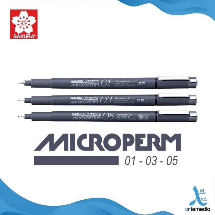 

Pulpen Sakura MicroPerm Permanent Industrial Waterproof Drawing Pen