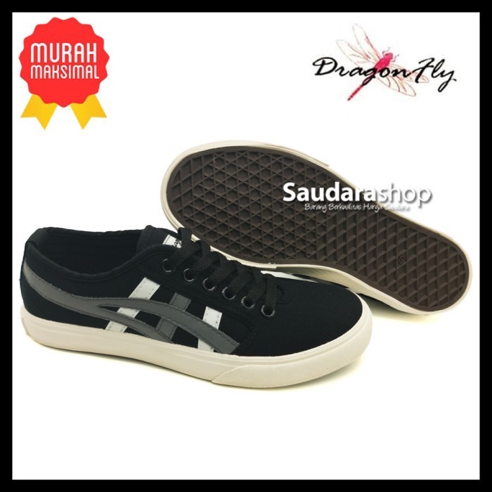 Sepatu Dragonfly Alpha Hitam Abu / Sepatu Dragonfly Alpha Black Grey
