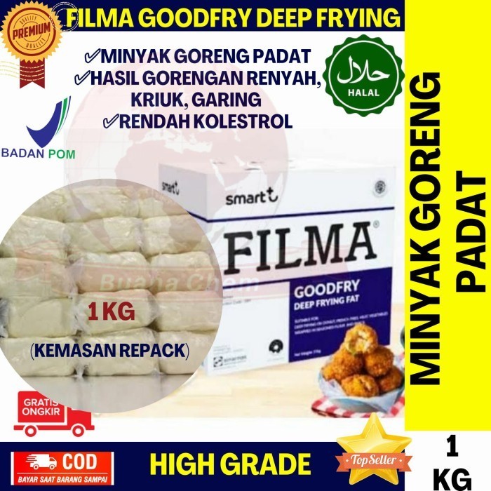 

Minyak Goreng Padat 1 KG repack Filma Goodfry / FILMA Good Fry