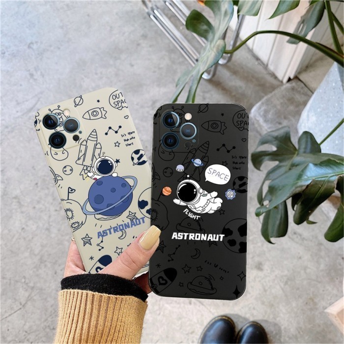 Soft Case Oppo RENO 6 4G Lovely ASTRONAUT Silicone Square FREE TALI