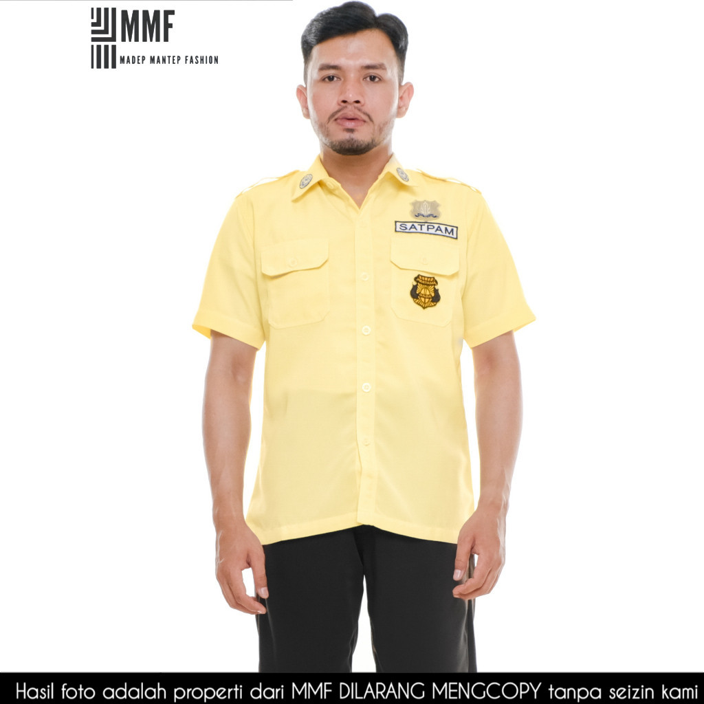 Mssashop Seragam Satpam Krem pdh Terbaru 2024 Seragam PDH Security Satpam Krem Terbaru Baju Satpam K