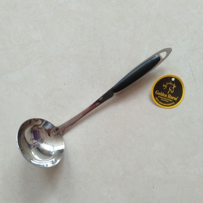 Irus Sayur Stainless / Centong Sayur Stainless Golden Horse