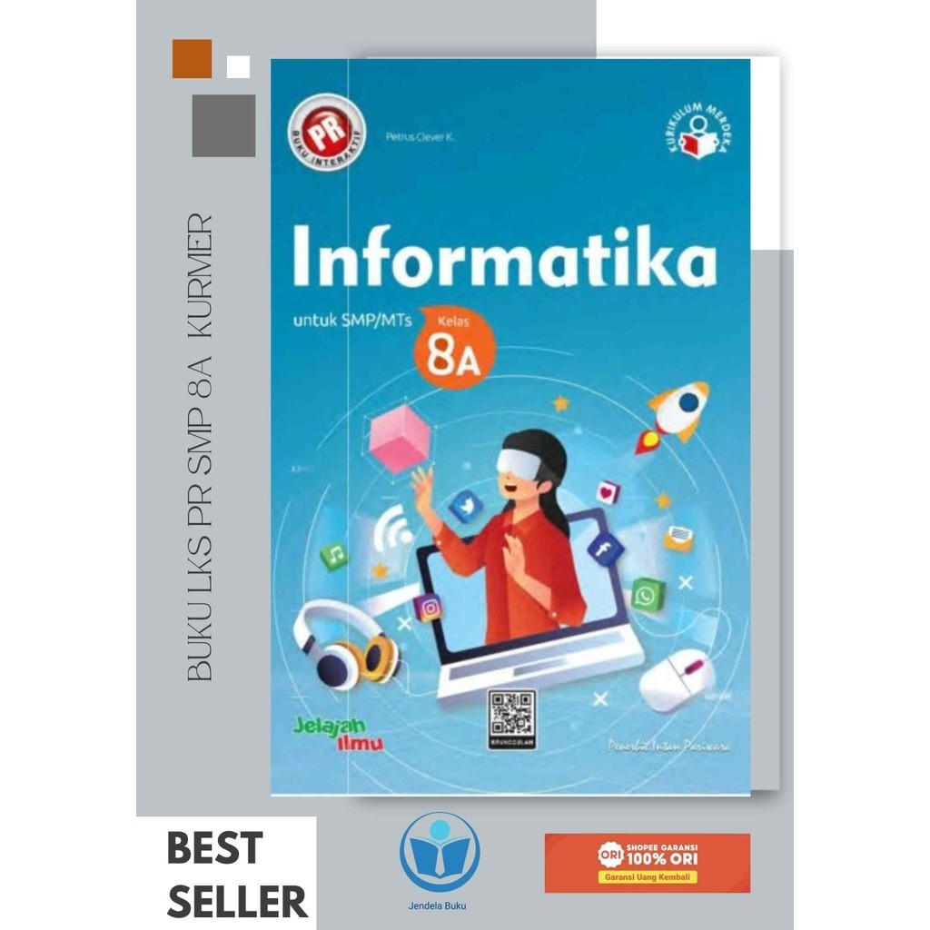 Buku Pr/Lks Informatika Kelas 8 SMP/MTS Semester 1 Kurikulum Merdeka Intan pariwara Tahun 2024